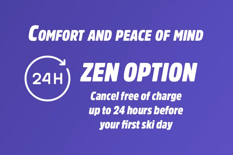 Book your skis with zen option